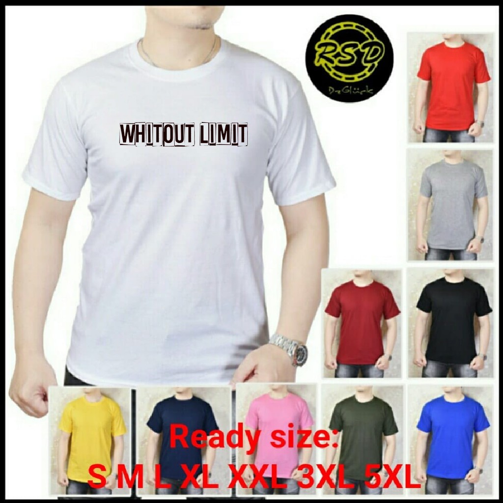 Baju Kaos Pria Jumbo Terbaru - Kaos Oblong Ukuran Big Size – Baju Kaus Oblong Ukuran S-5XL