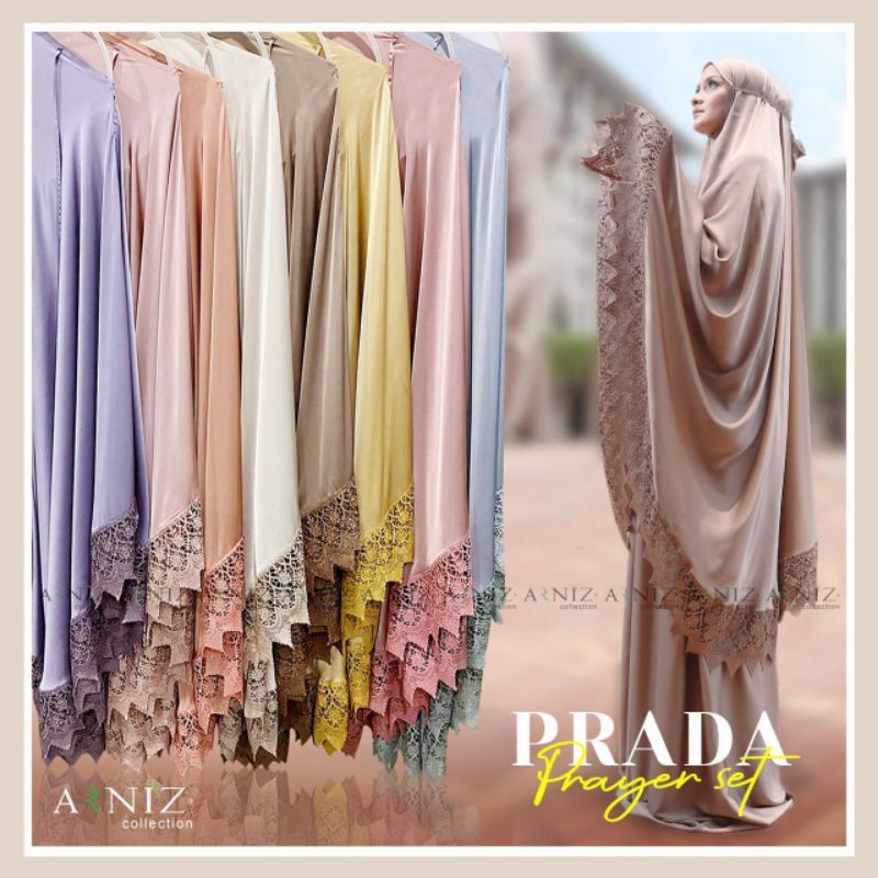 Prayer Set Prada by Arniz Collection/Prayer Set by Arniz/Mukena Prada by Arniz/Mukena Prada/Mukena A