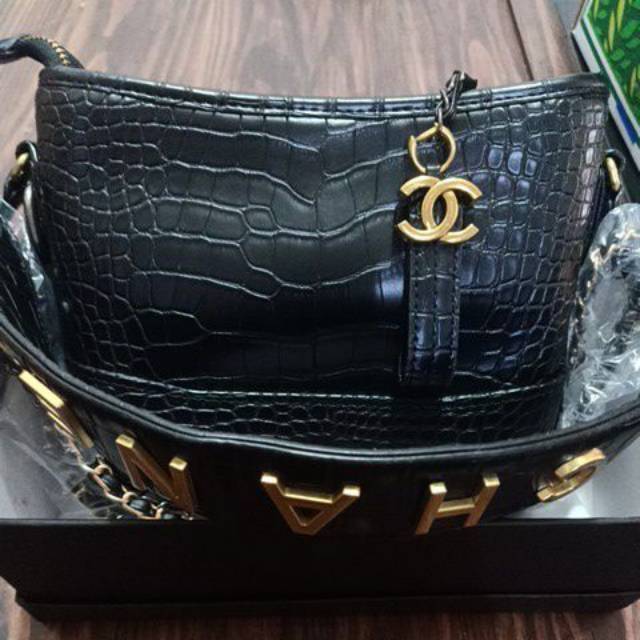 Chanel Gabrielle croco bag premium series
