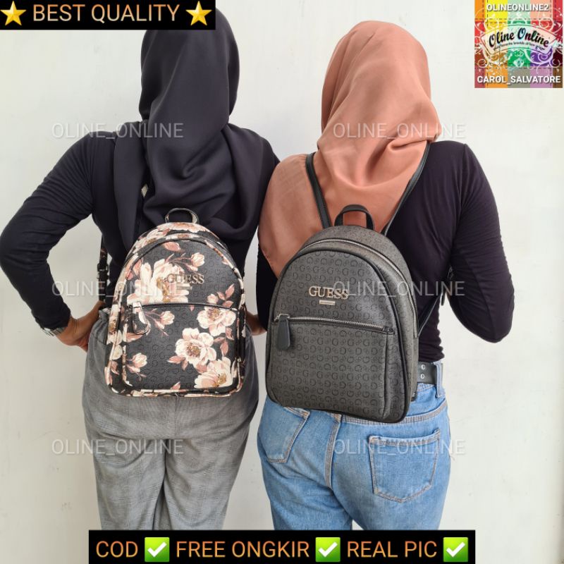 (WODB) Tas BP CONLEY backpack floral ransel logo 4g tas punggung gb kuliah healing jalan jalan mommy bag diaper bag