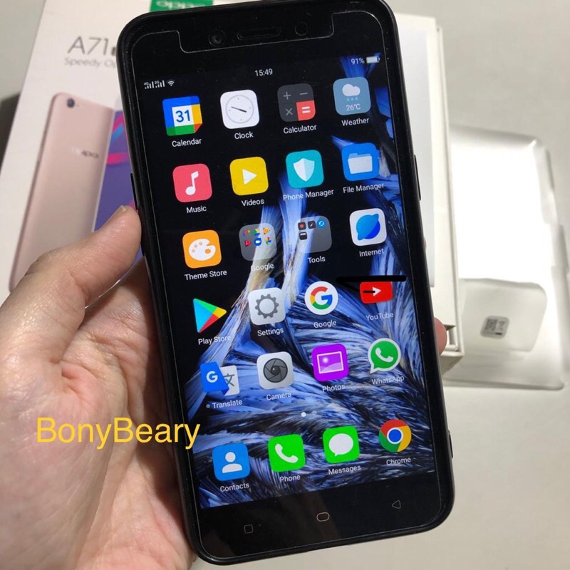 Hp oppoA71(2018) RAM2/16gb Lengkap Kotak RECOMMENDED.