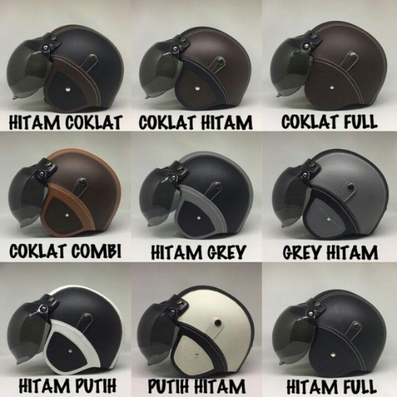 Helm Bogo Pres Helm Bogo Kulit helm dewasa