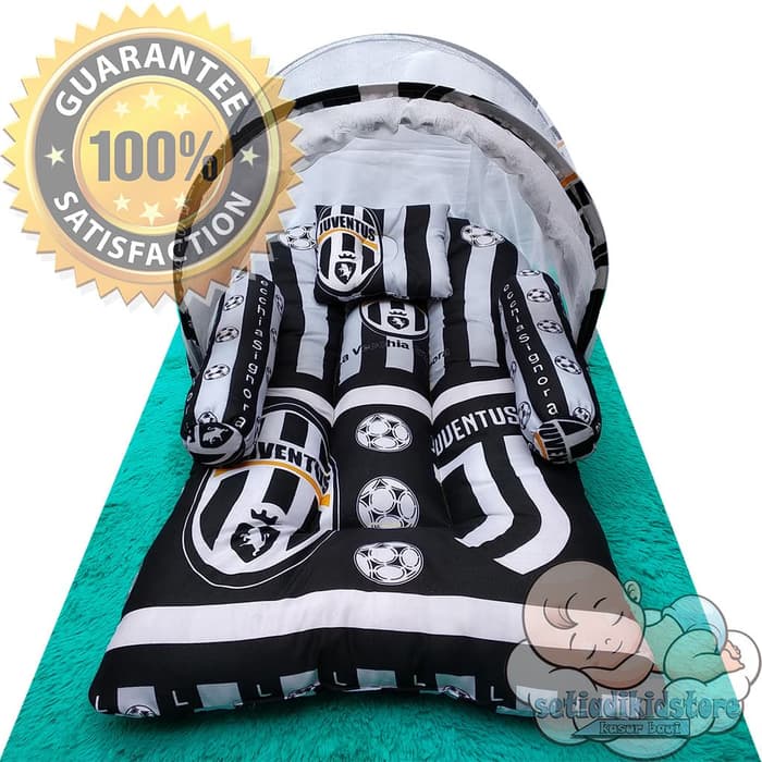 Paket Kasur Bayi Juventus JJ Terbaru Lipat Kelambu Set Baru Lahir | Perlengkapan Lahiran Juventus JJ