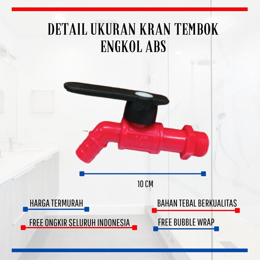 KRAN AIR PVC / KRAN AIR PLASTIK / KRAN TAMAN PVC BIASA / KRAN TEMBOK WARNA WARNI