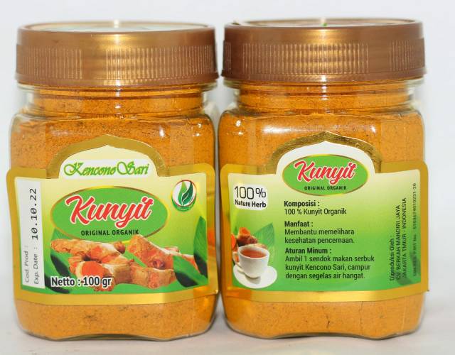 Kunyit organik kencono sari original untuk kesehatan pencernaan