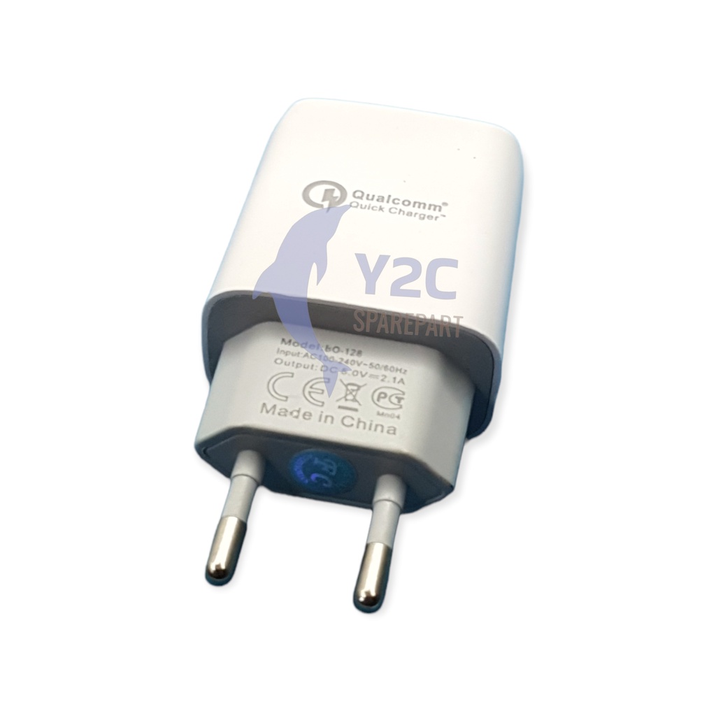 CHARGER BRANDED BO-28 2 USB QUICK FAST CHARGING 2.4A DUAL USB COLOKAN MICRO CASAN CAS / CARGER / ADAFTOR
