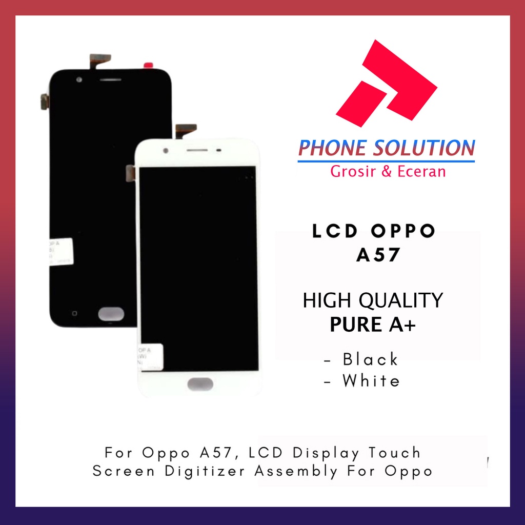 LCD Oppo A57 Fullset Touchscreen - Parts Kompatibel Dengan Produk Oppo // Supplier LCD Oppo A57 - Garansi 1 Bulan