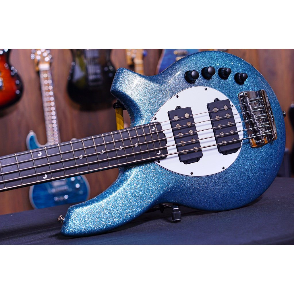 Ernie Ball Music Man Bongo 5 Bass Guitar - Aqua sparkle F91501