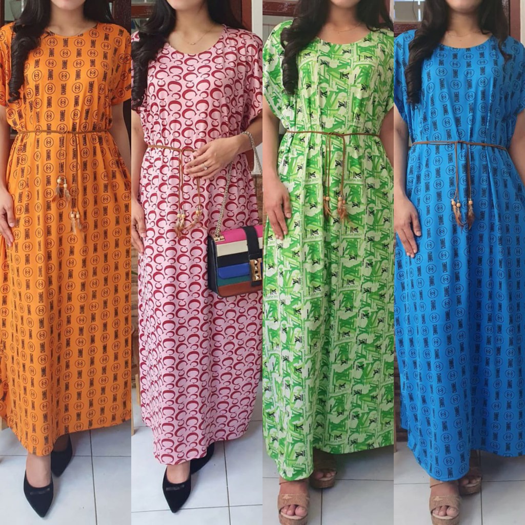 Daster Panjang Semata Kaki ld 130 / Daster Jumbo / Daster Kekinian