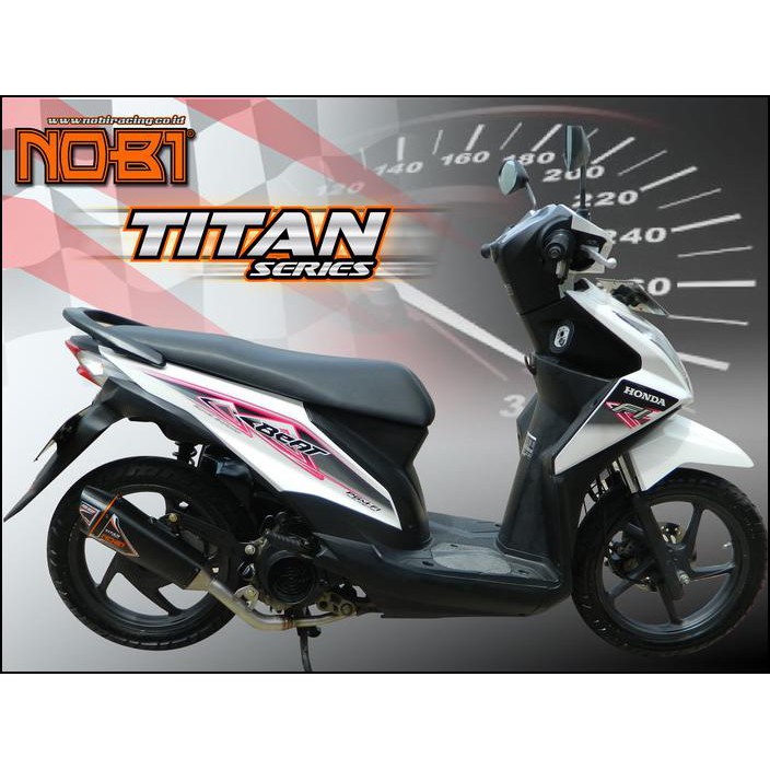 Knalpot Nobi Nob1 Titan Series Motor Bebek Bebek Sport Matic Lengkap Shopee Indonesia