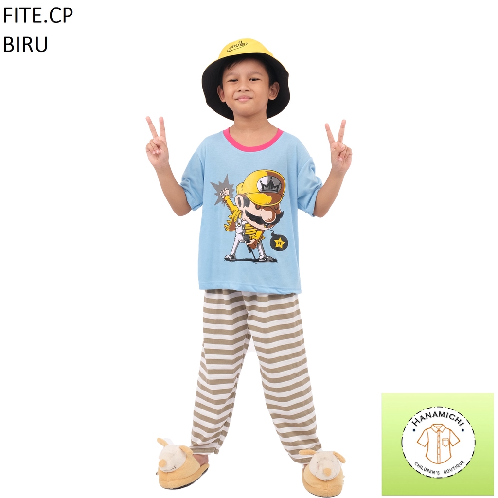 Hanamichi FITE.CP Baju Tidur Anak Lengan Pendek