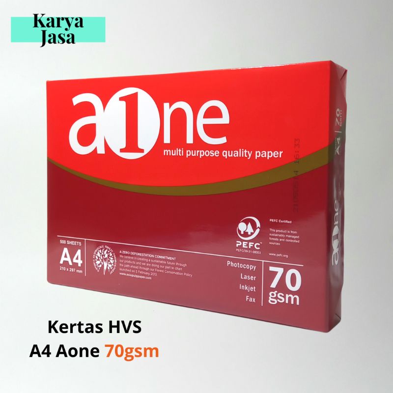 

Kertas HVS Aone Ukuran A4 ketebalan 70 gsm 500 lembar | Grosir Kertas Medan Murah
