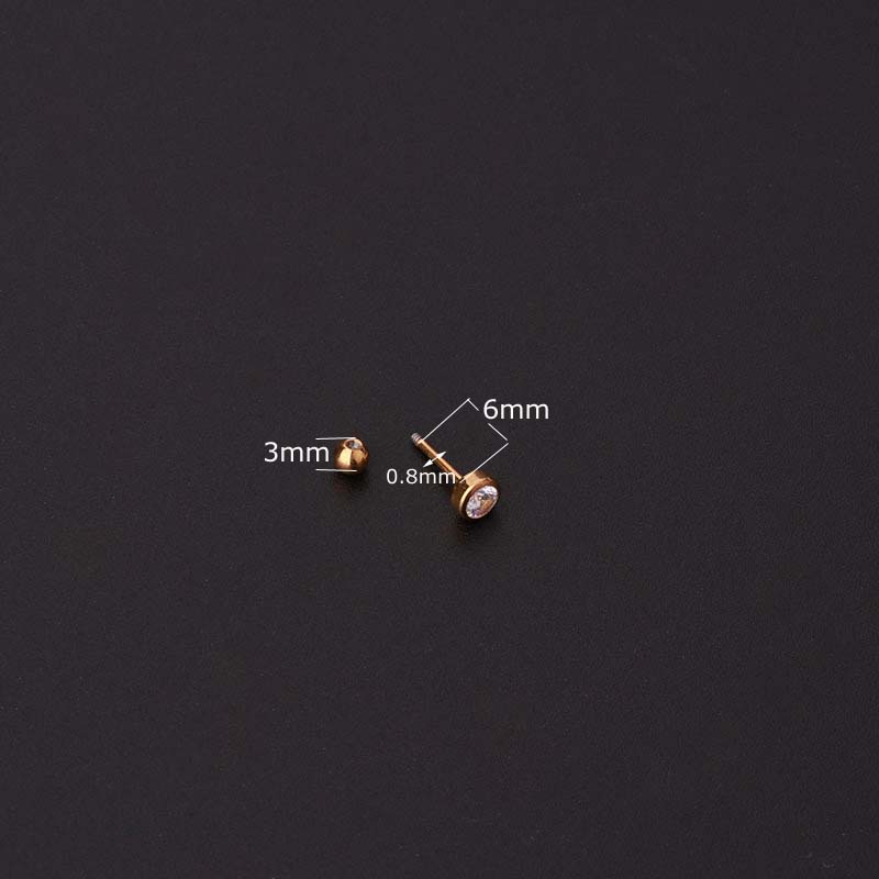 1 Piece Flower Shape Lobe Helix Daith Earring Piercing Stud 20Gauge