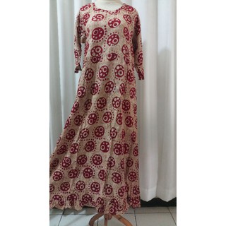 Daster Qonita  Batik  Dres Zaneta hls LD 92 CM Shopee 