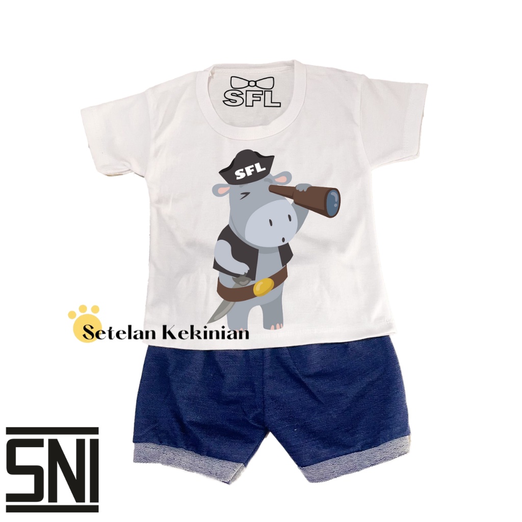 [PIRATE] Set Baby Boy Lucu Like Import 0-12bulan Setelan Anak Laki Laki Kado Lahiran Newborn