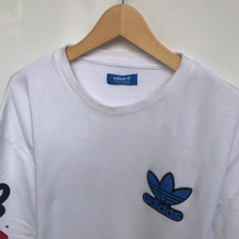 Jual CREWNECK ADIDAS FULL PATCH WHITE | Shopee Indonesia