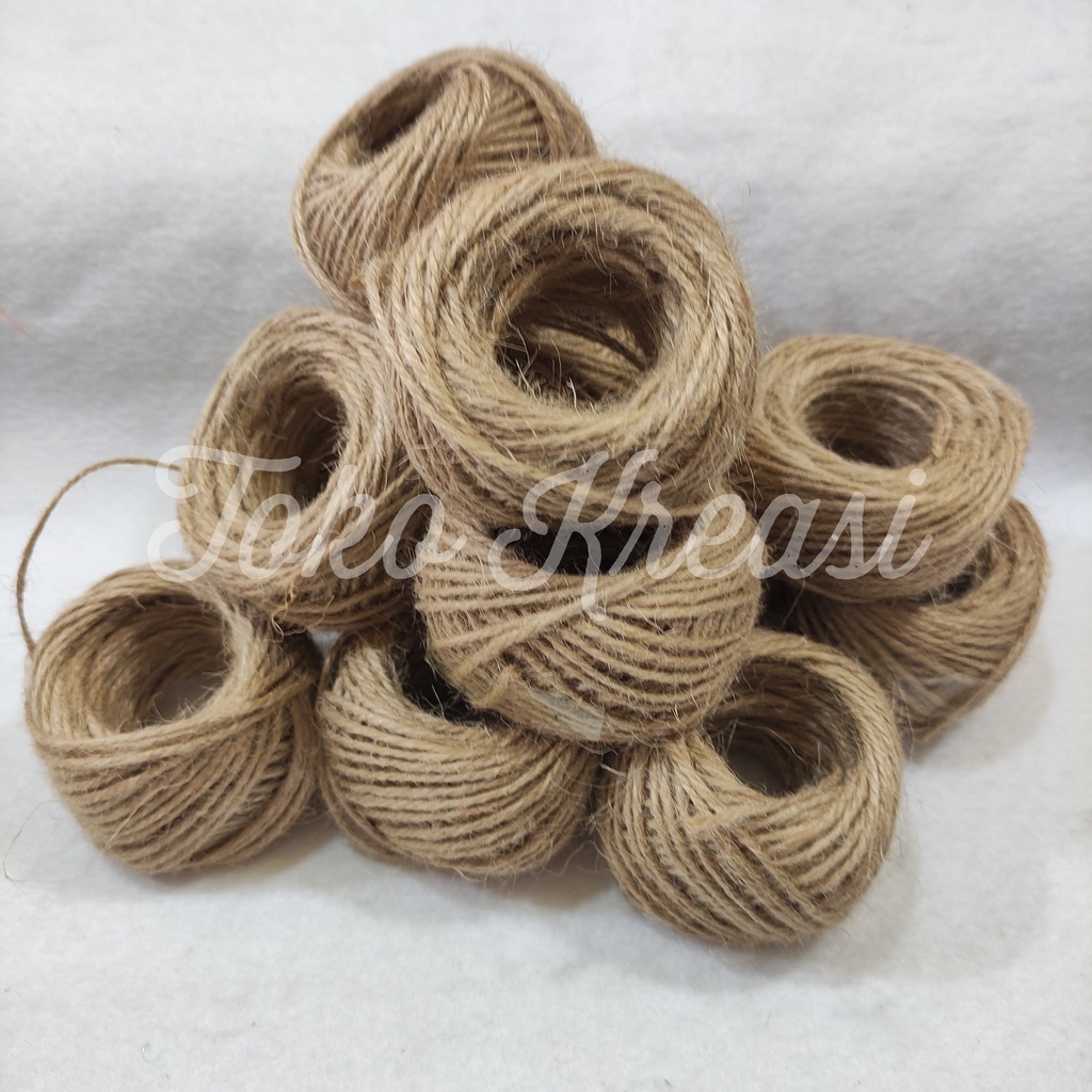 (Per Roll) Tali Rami / Tali Goni / Jute Rope 3ply 2 mm