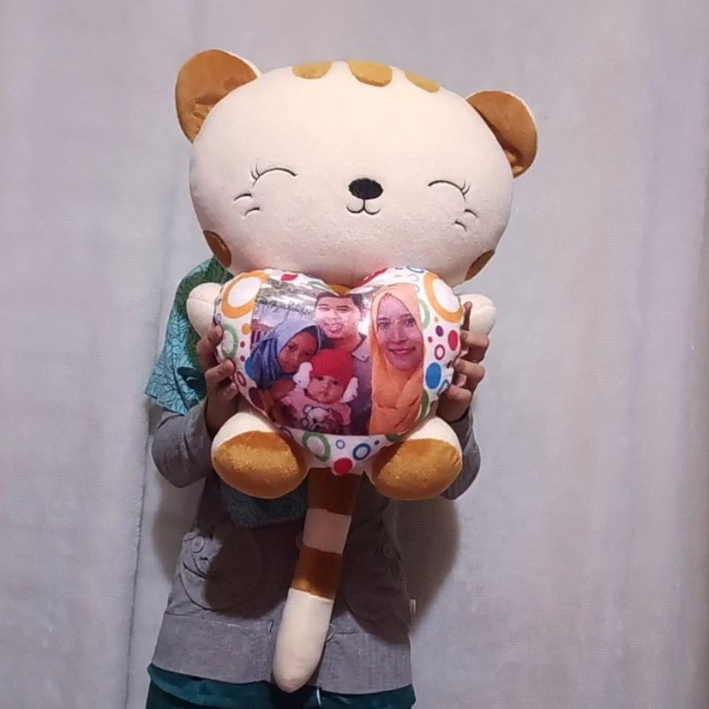 Boneka kucing cantik TANGGUNG murah bisa COSTUM nama photo