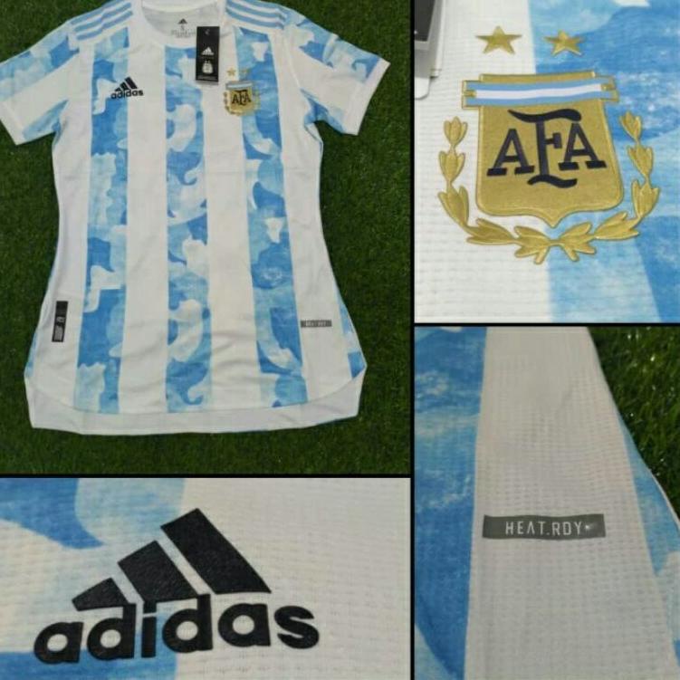 Harga Murah.. PLAYER ISSUE JERSEY ARGENTINA HOME HEAT DRY 2021/2022 GRADE ORI
