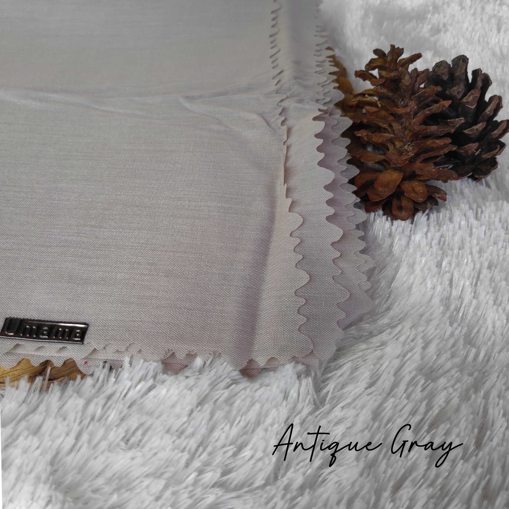 HIJAB SEGI EMPAT VOAL UMAMA LC, JILBAB LASERCUT, VOAL UMAMA, SEGI EMPAT VOAL-Antique Gray