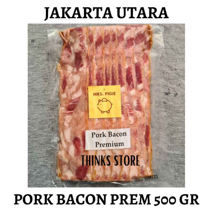 

Pork Bacon Premium - Bacon Babi Less Fat 500g