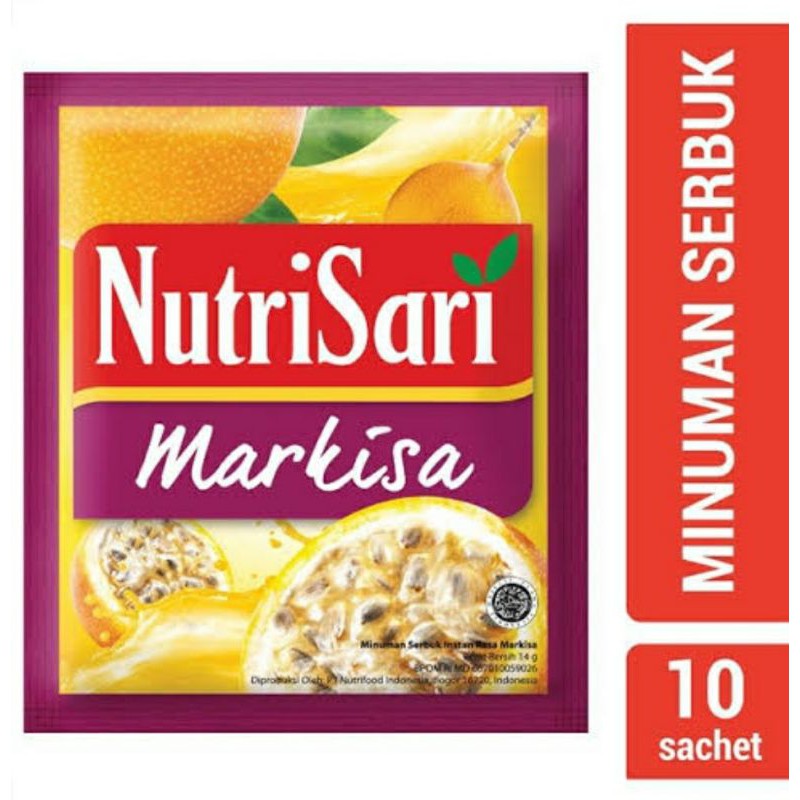 

Nutrisari markisa 1 renteng isi 10 pcs