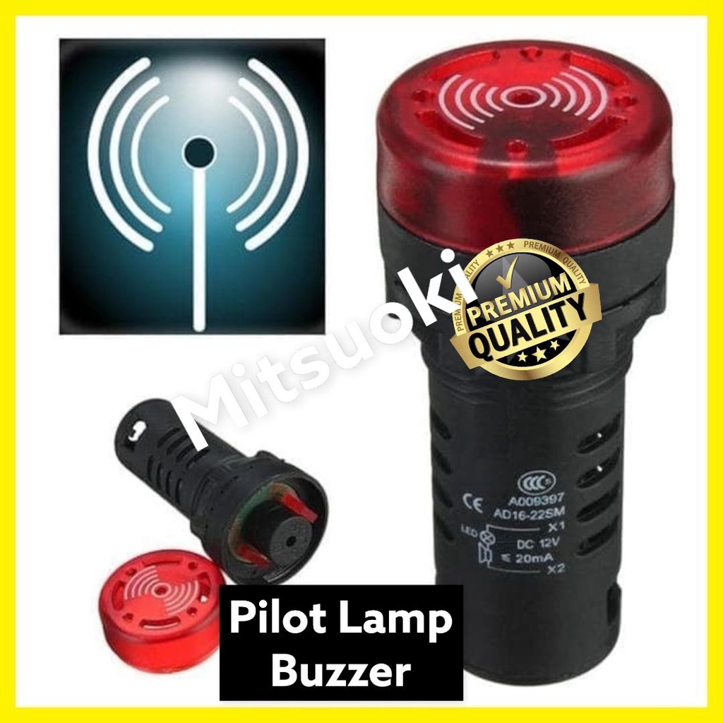 PILOT LAMP BUZZER LED/ LIGHT SIGNAL PILOT LAMP TYPE AD16-22SM - AC 220V