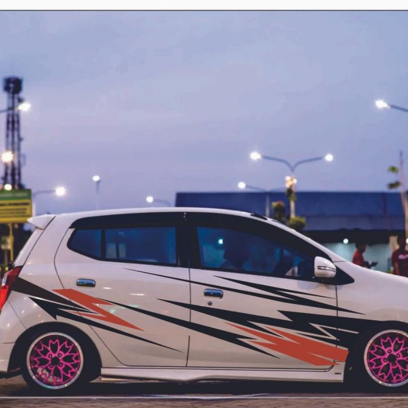 Stiker mobil Honda jazz Brio Satya Ayla Cayla Agya Brio