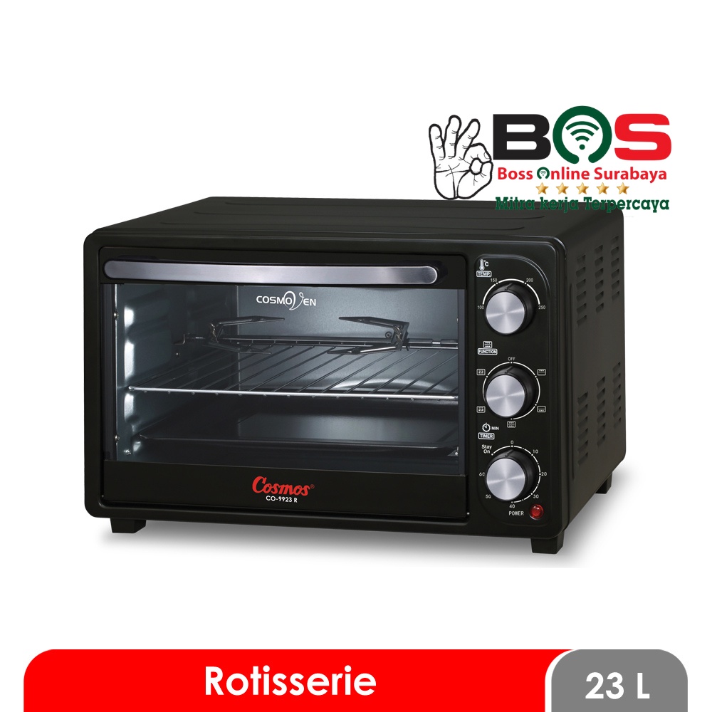 Oven Listrik Cosmos 9923 R Oven 23 Liter Cosmos CO-9923R CO-9923R