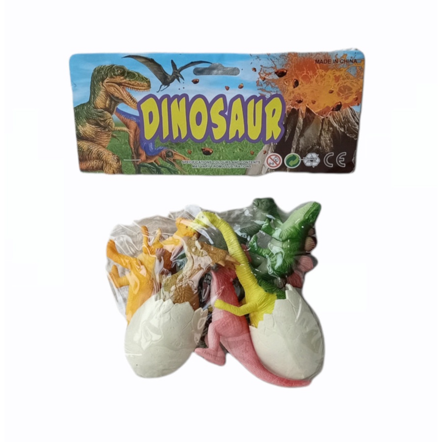 Mainan Figure Set Dinosaur Dinosaurus Bertelur-mainan anak laki-laki