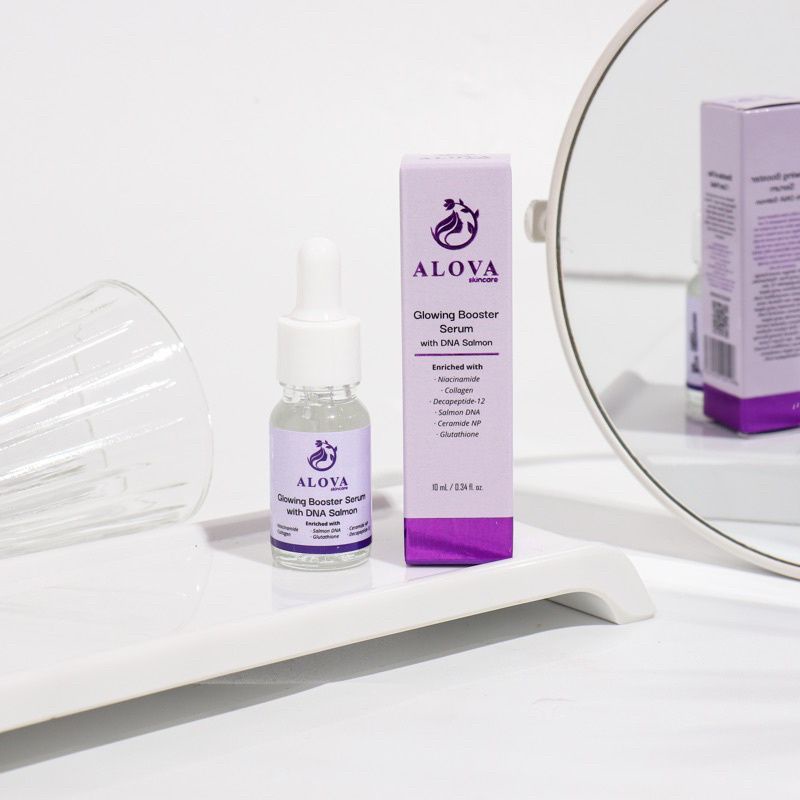serum dna salmon alova skincare original serum dna alova skincare bpom