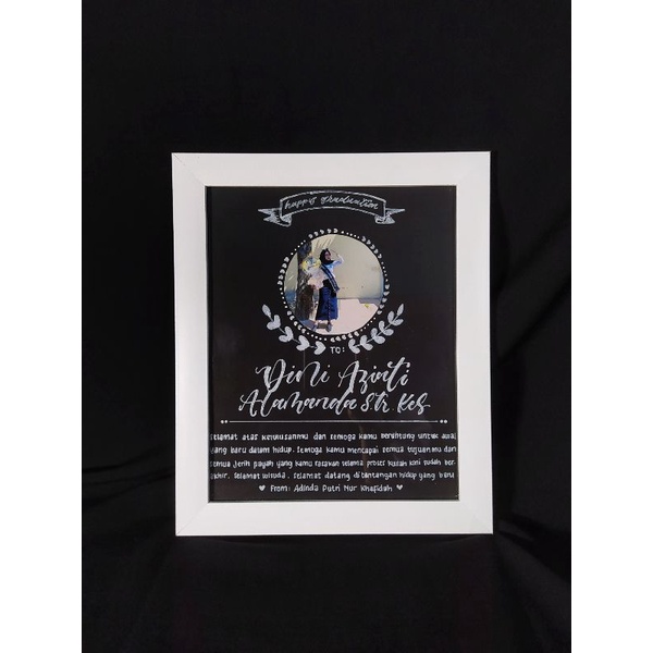 

Kado Lettering Art 10R(20x25cm) free request tulisan