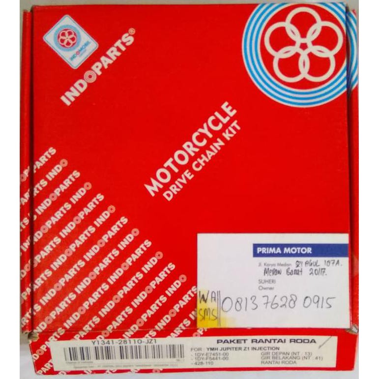 Dapatkan Gear Set Jupiter Z1 Indopart Gir Set Jupiter Z1 Indoparts