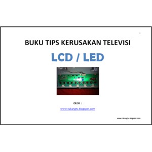 Buku Tips Kerusakan TV LCD / LED - 34