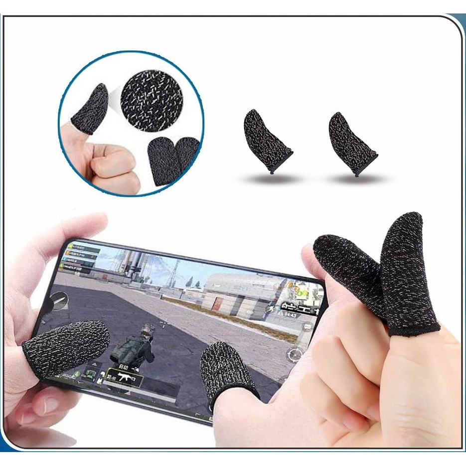 SARUNG JEMPOL ISI 2 Cover Jari Gaming Anti Keringat Touchscreen Game Samarinda