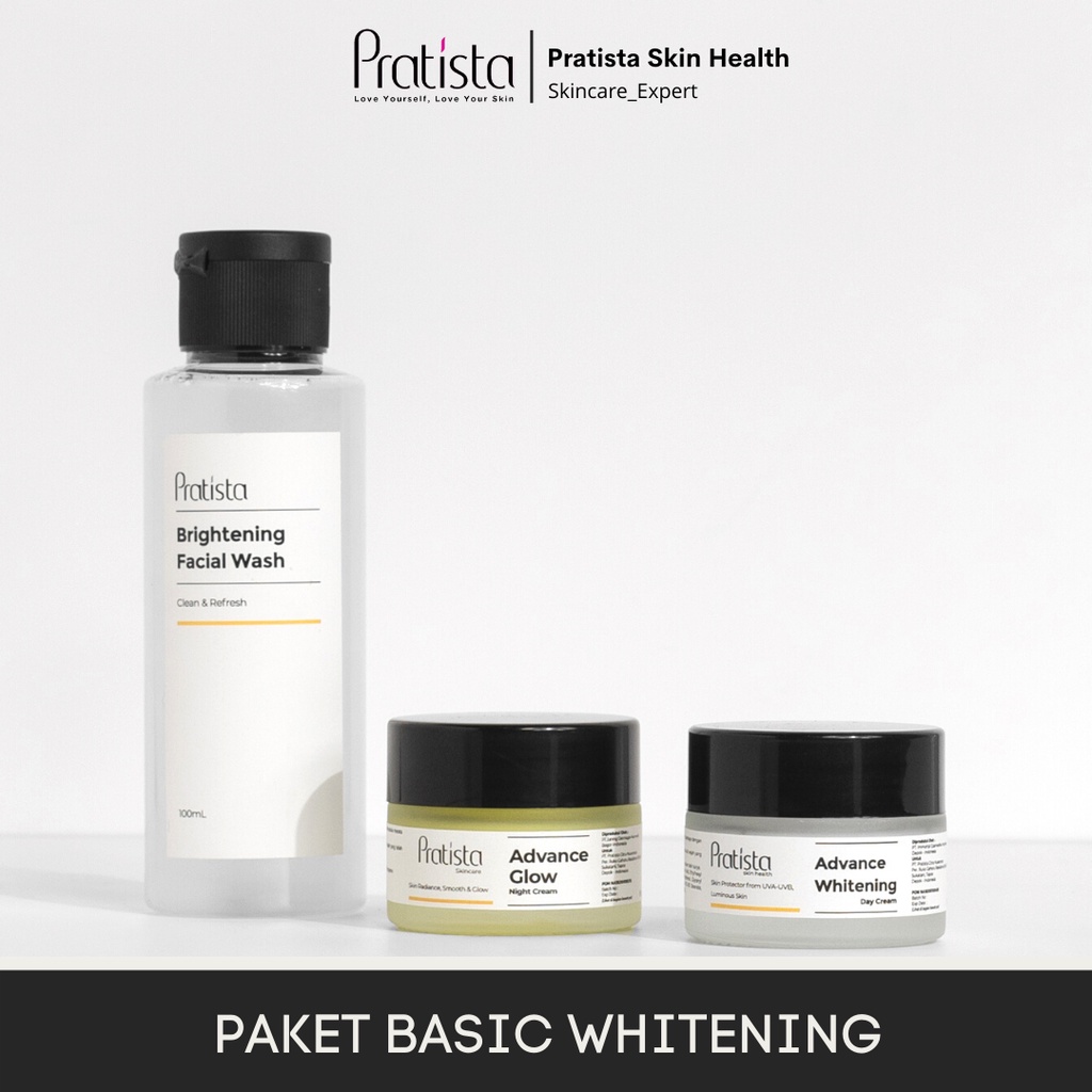 Pratista Paket Whitening Simple Untuk Mencerahkan &amp; Melembabkan Wajah