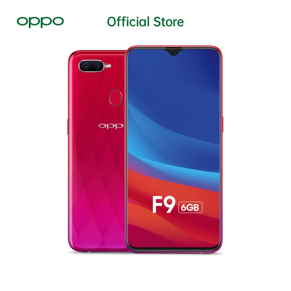 [SHOPEE10RB] OPPO Smartphone F9 6GB+64GB Red Smartphone 25 MP