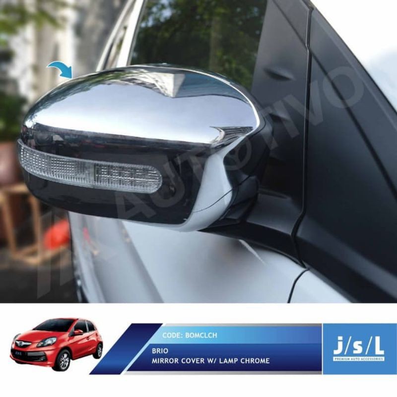 Mirror Cover Lamp Honda Brio 2012 2015 Chrome