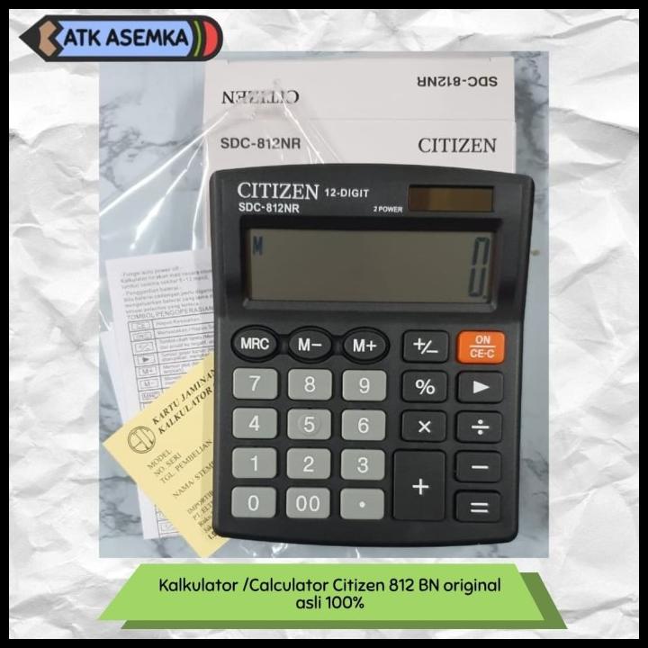 

Kalkulator /Calculator Citizen 812 Bn Original Asli 100%