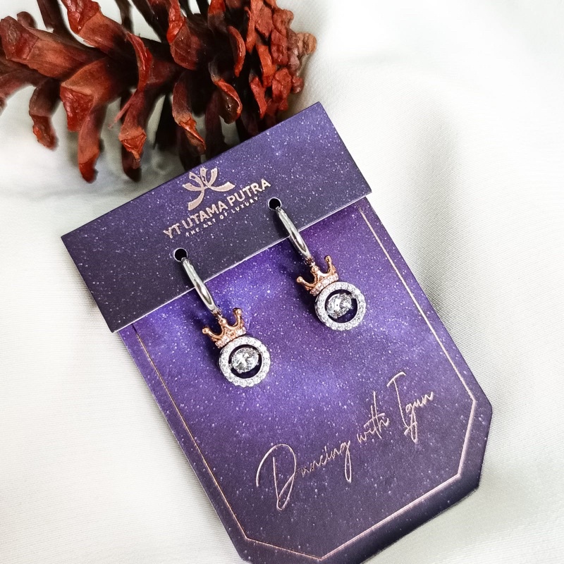 anting cetek model berlian hadiah mewah anting emas asli kadar 700