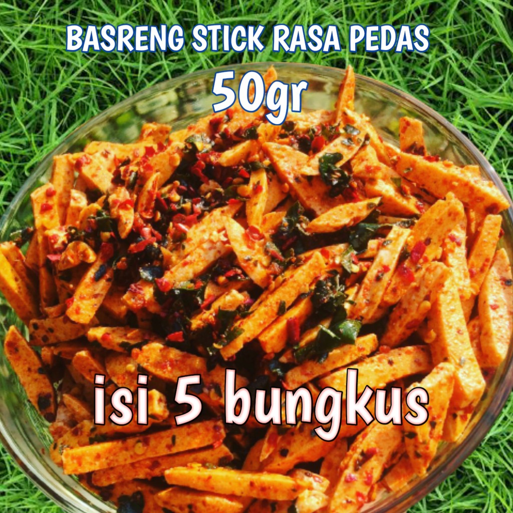 

BASRENG STICK / BASRENG PEDAS isi 5 bungkus UKURAN 50GRAM