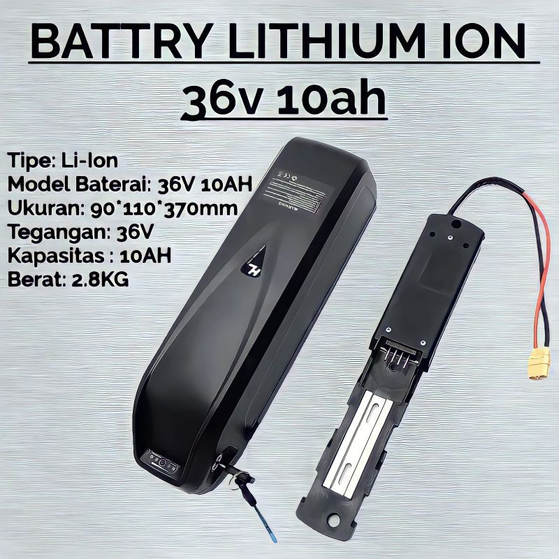 BATERAI LITHIUM ION 36V 10AH + CHARGER
