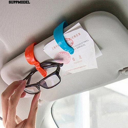 Suppmodel 2 Pcs Auto Vehicle Visor Sunglasses Glasses Card Car