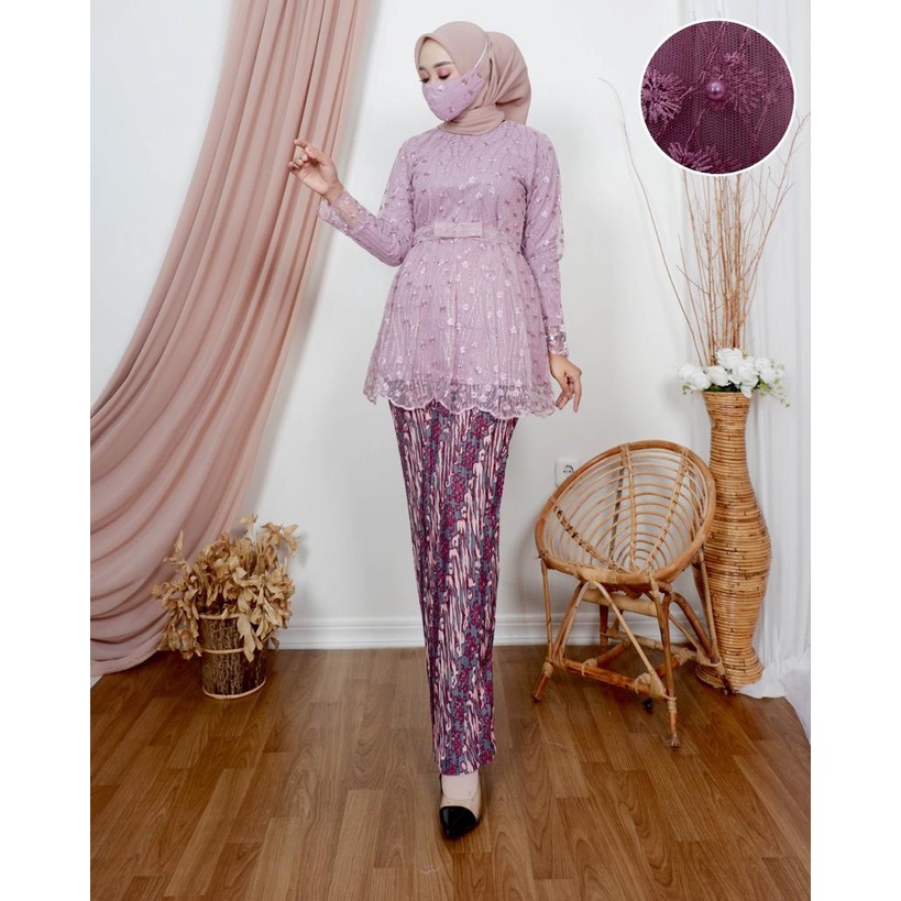 SET BLOUSE ICA CANTIKA / KEBAYA MODERN / OUTFIT ATASAN BRUKAT WANITA KEKINIAN / NJ