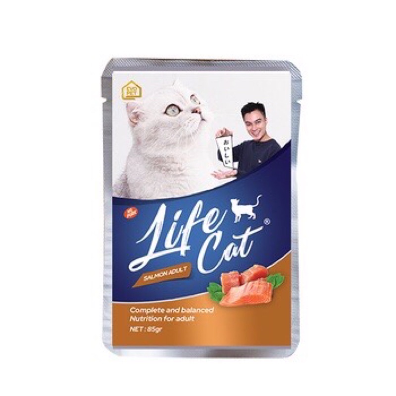 Makanan Basah kucing saset Life Cat Pouch 85g