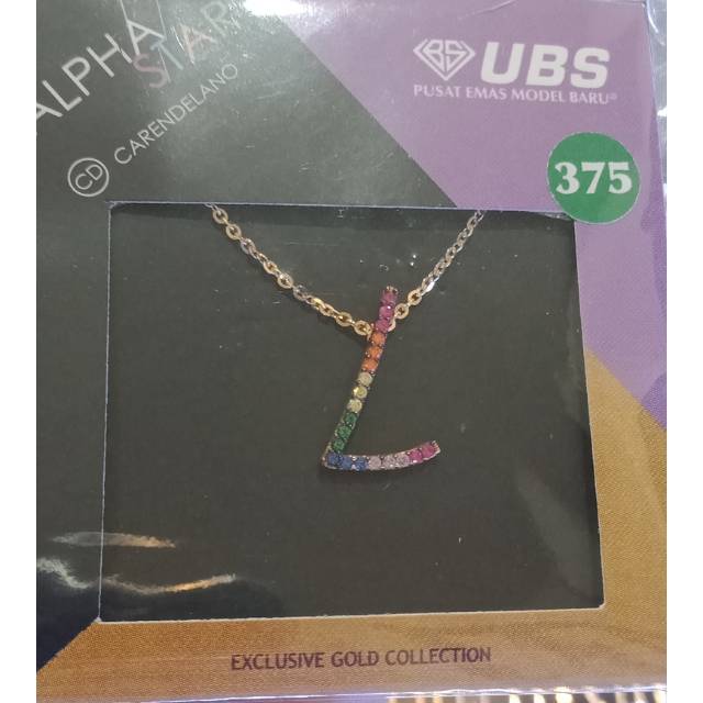 Kalung carendelano alphastar huruf L