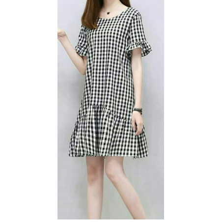 Baju Wanita Sandi tunik kotak