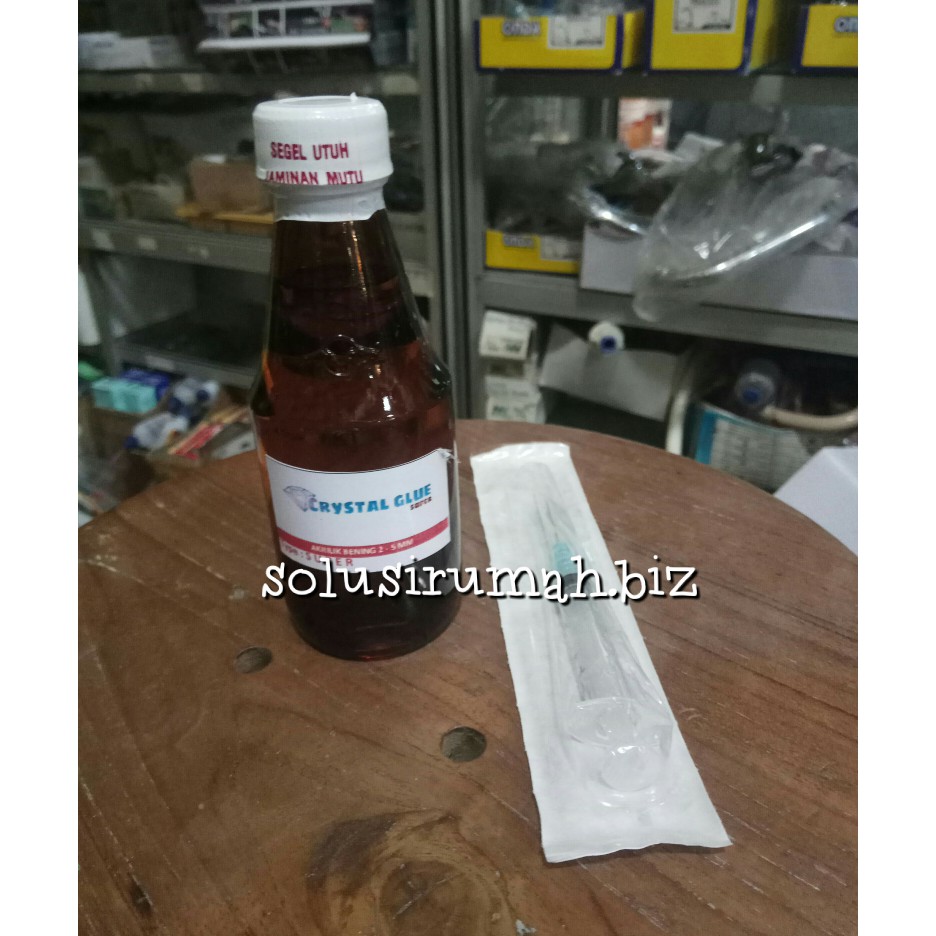 LEM ACRYLIC SUPER 180ML+SUNTIKAN BENING 2-4MM LEKAT