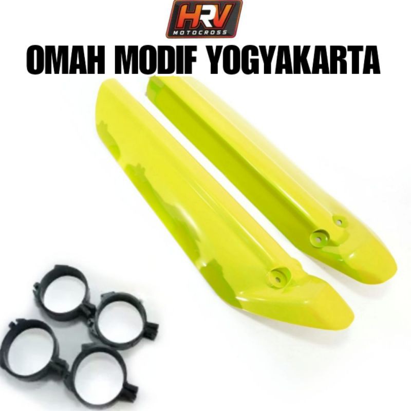 Cover Tutup Shock Depan KLX 150 S Fluo Yellow Universal Teleskopik
