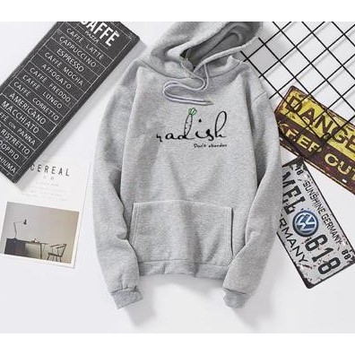 SIze Fit XL SW046 - Sweater Hoodie Wanita Radish-4